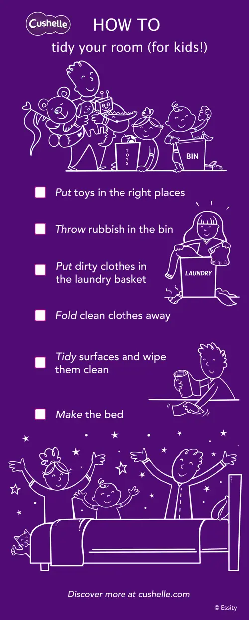 how to tidy your room guide