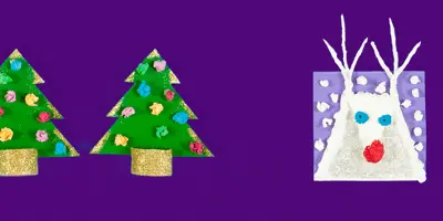 2 beautiful DIY christmas card ideas for kids