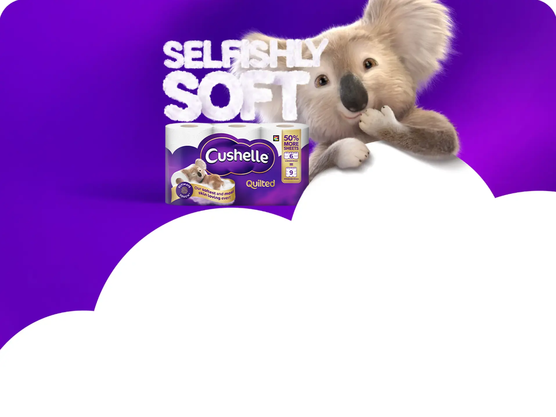 Cushelle's softest, most skin-loving toilet paper