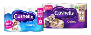 Cushelle Toilet Roll 50% More Sheets