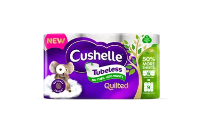 Cushelle Quilted Toilet Paper: Now with Ultimate TouchTM