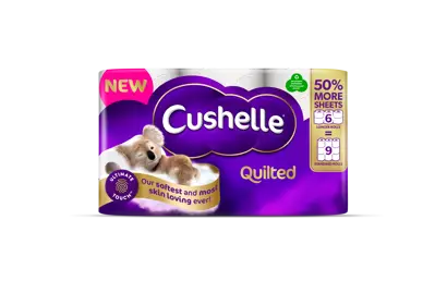 Cushelle Quilted Toilet Paper: Now with Ultimate TouchTM