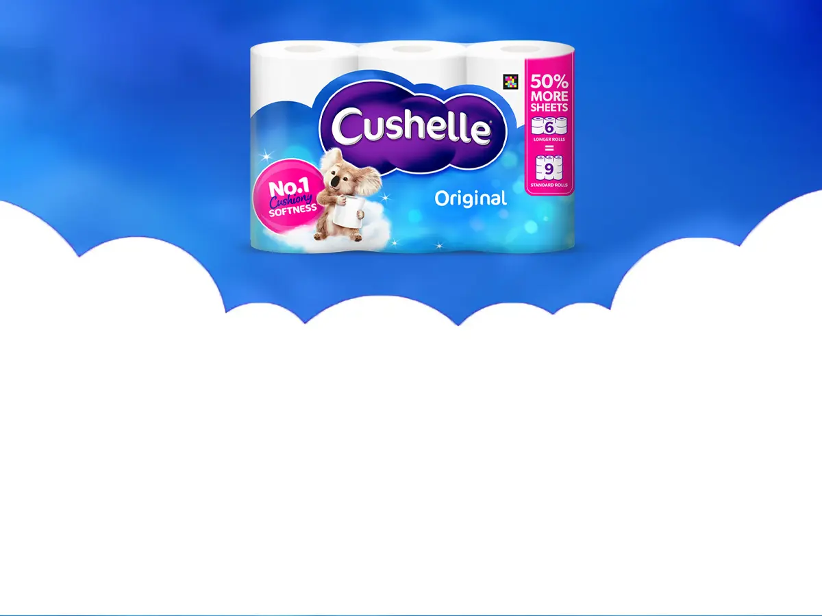 Cushelle's no.1 for cushiony softness